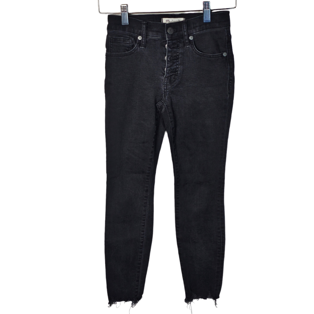 Madewell Women's Black 9" High Rise Pants Skinny Jeans Stretch Comfort Size 23 P